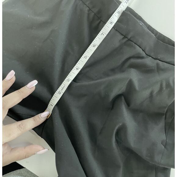 Zara Pants Womens 2 Black Wide Leg Flare Trousers Mid Rise Career - Picture 7 of 8